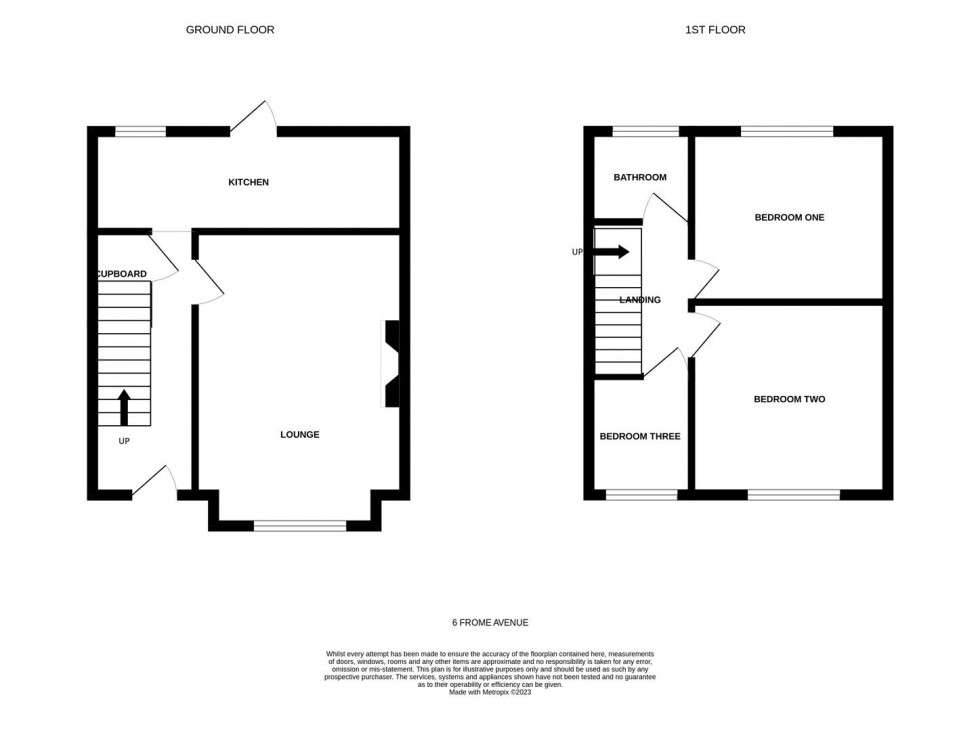 Floorplan for Frome Avenue, Great Moor, Stockport