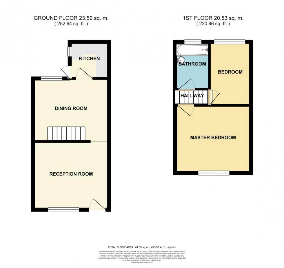 Floorplan for Ladysmith Street, Cale Green, Stockport
