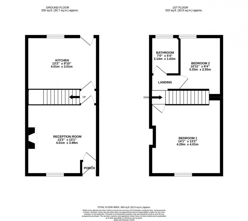 Floorplan for Bedford Street, Stockport