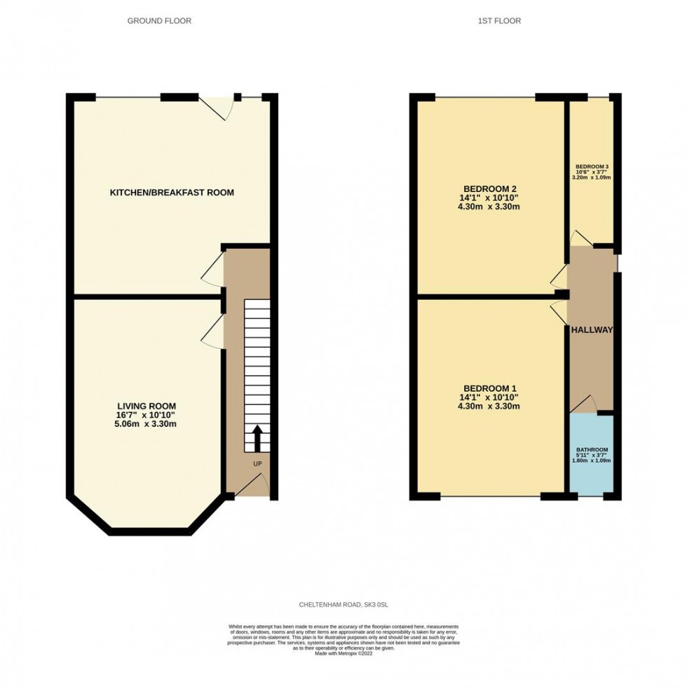 Floorplan for Cheltenham Road, Stockport