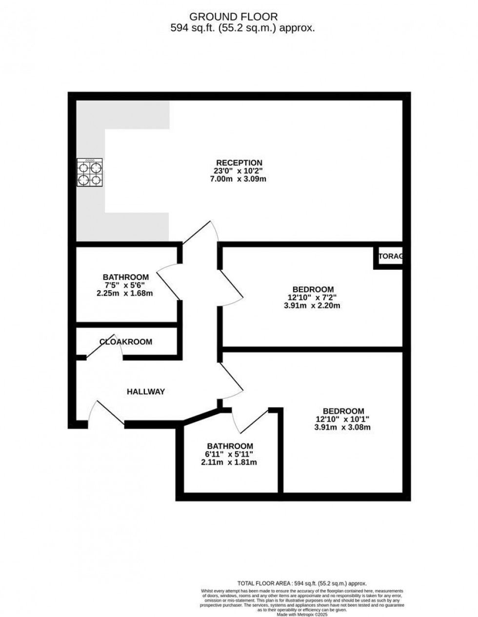 Floorplan for Warrington Street, Stalybridge