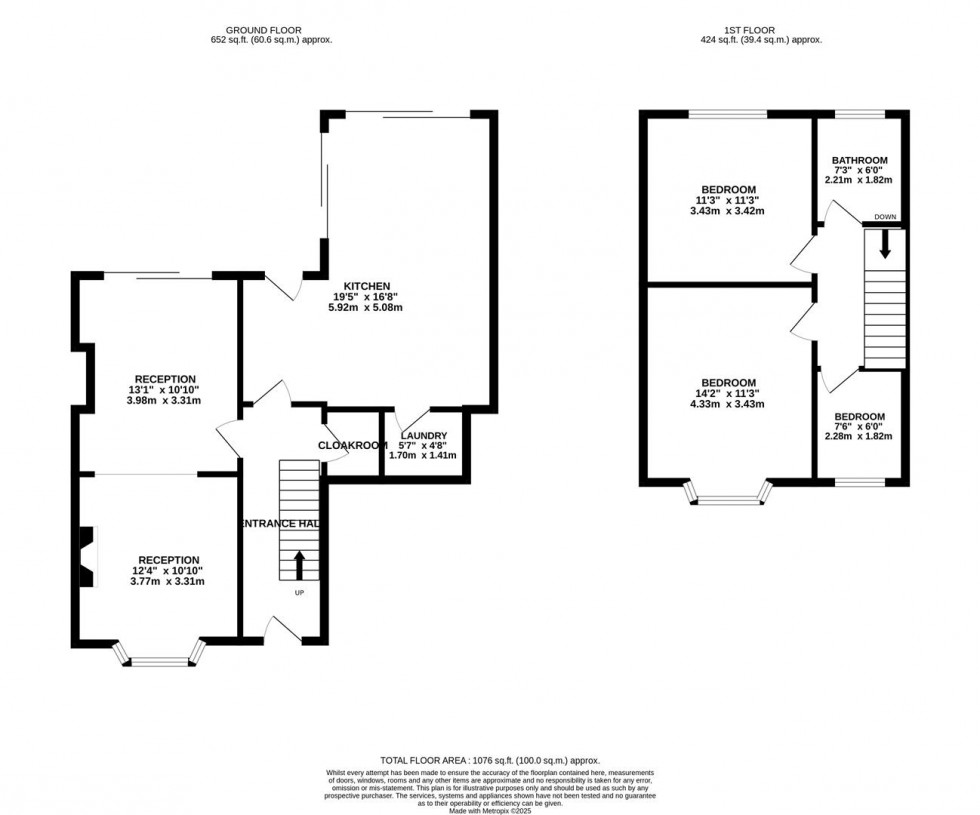 Floorplan for Granada Road, Denton