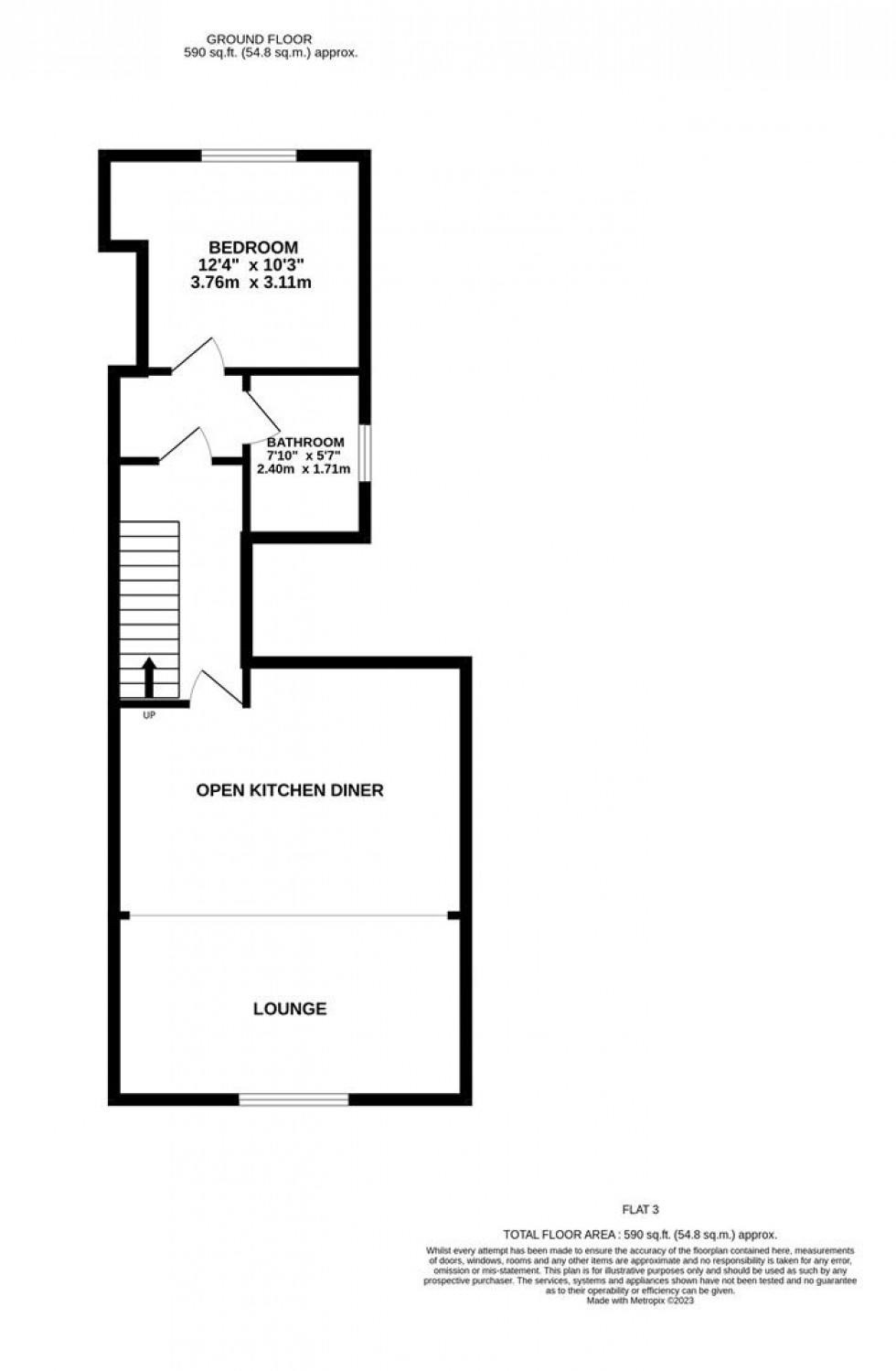 Floorplan for Wellington Road North, Heaton Chapel, Stockport