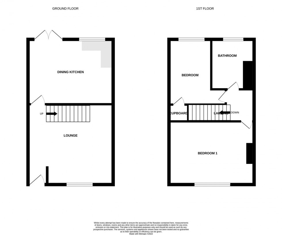 Floorplan for Canal Street, Marple, Stockport
