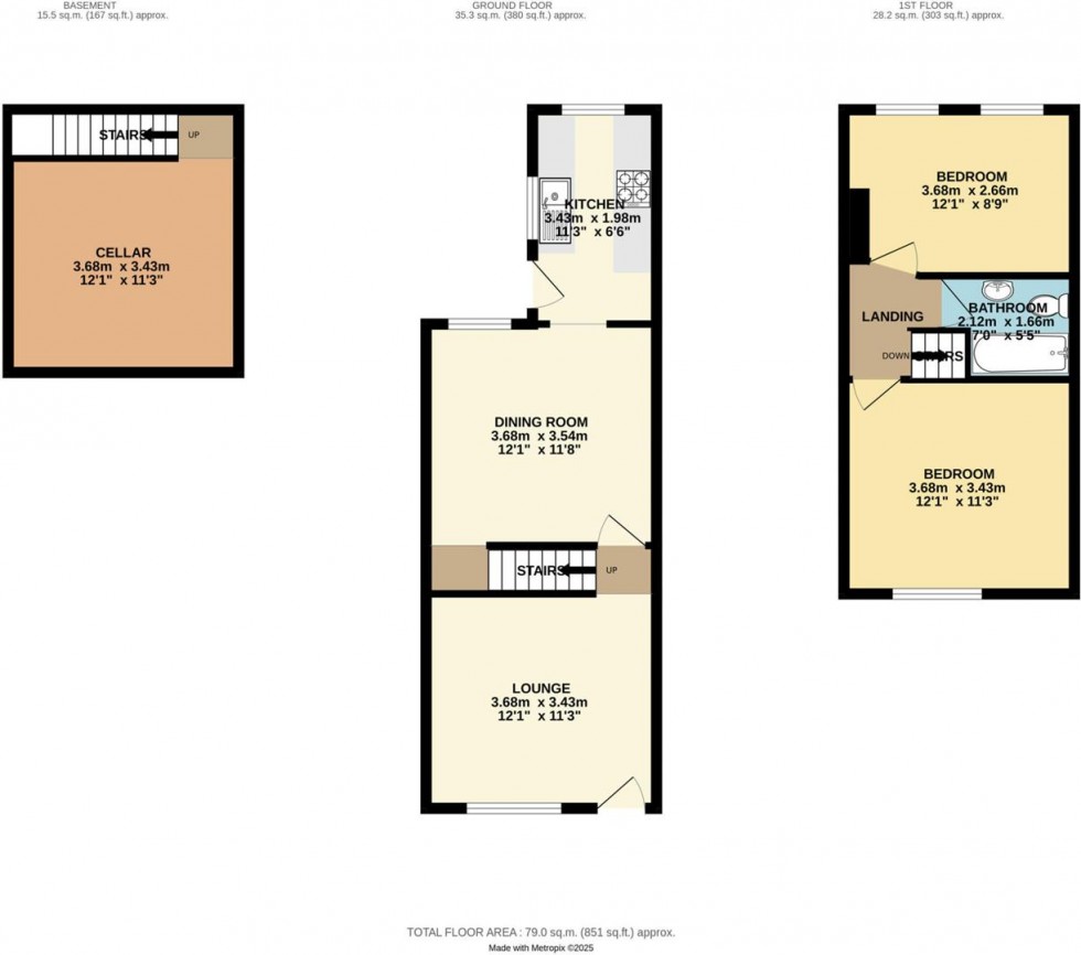 Floorplan for Kimberley Street,  Cale Green, Stockport