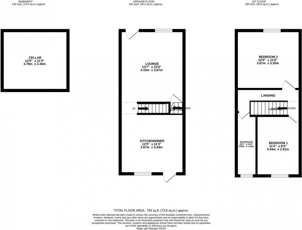 Floorplan for Osborne Road, Stockport