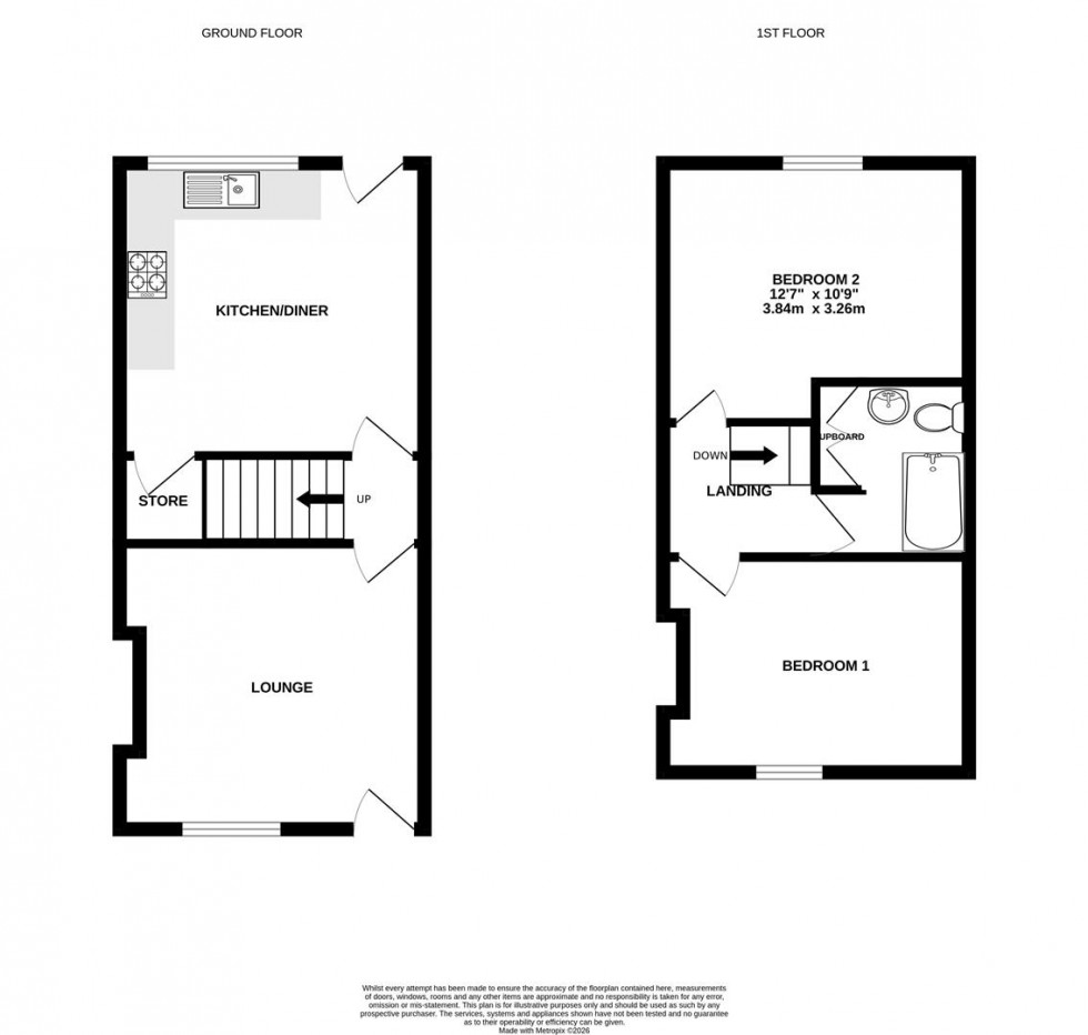 Floorplan for Russell Street, Stockport