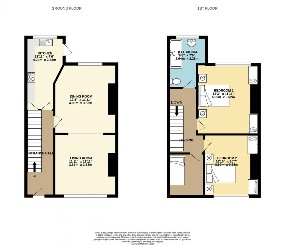 Floorplan for Willis Road, Cale Green, Stockport