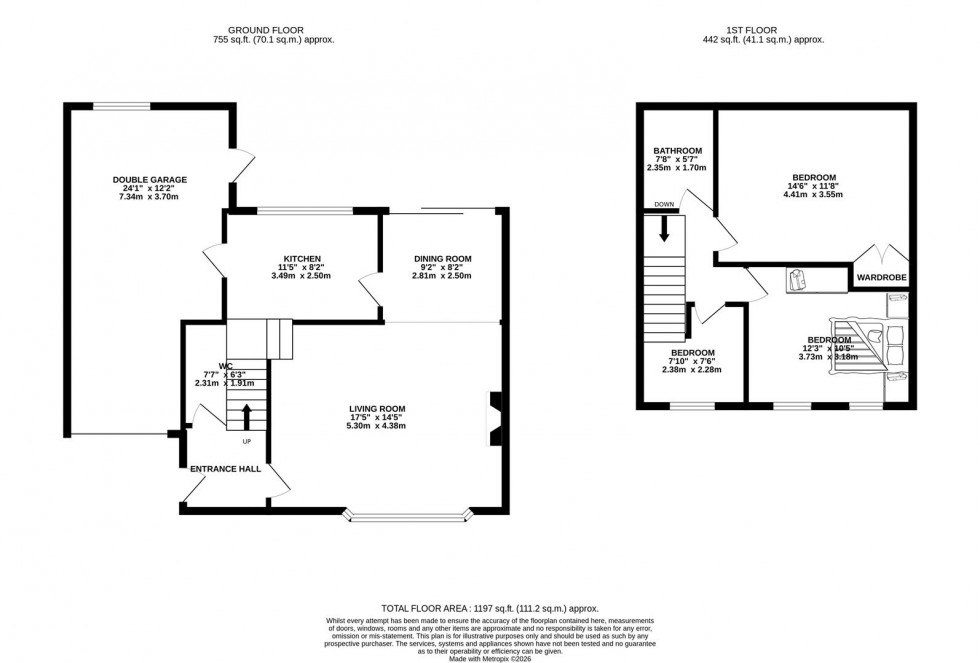 Floorplan for Blake Drive, Stockport