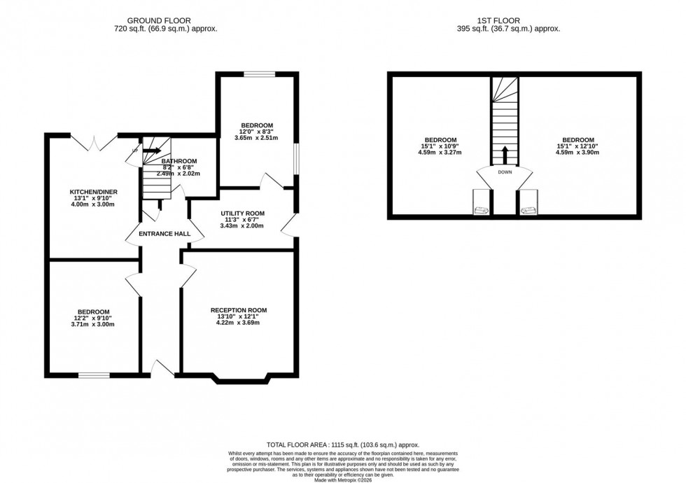Floorplan for Peakdale Avenue, Heald Green, Cheadle