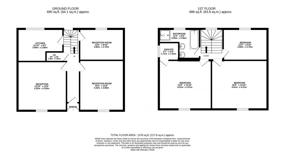 Floorplan for Church Road, Worsley, Manchester