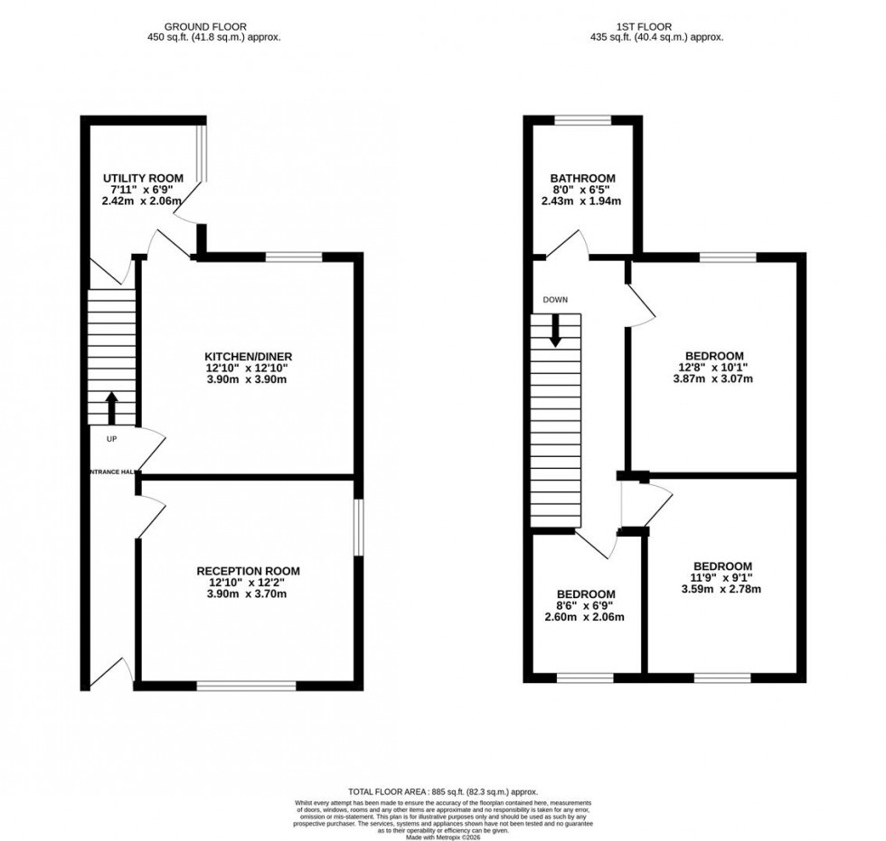 Floorplan for Northgate Road, Stockport