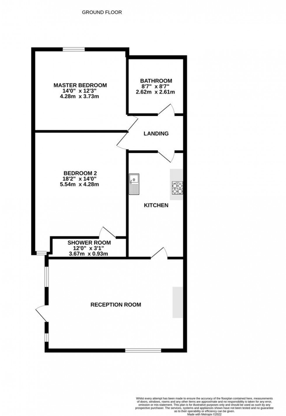 Floorplan for Wellington Road North, Heaton Chapel, Stockport