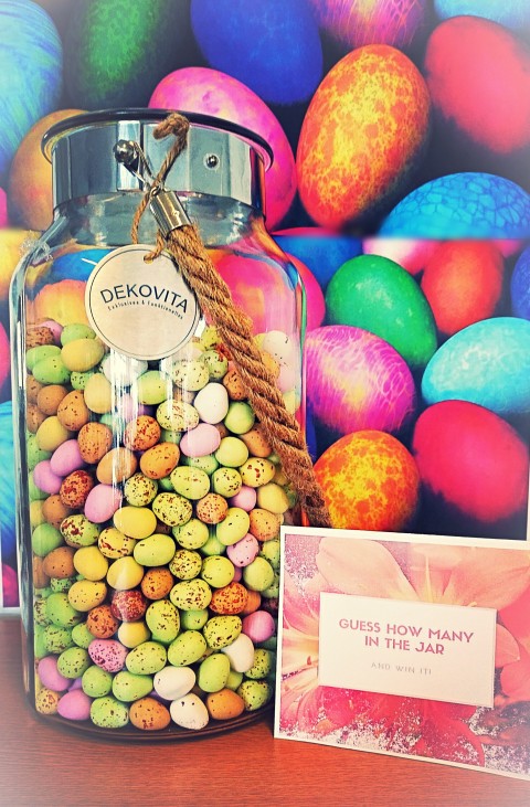 Guess how many eggs to win a delicious prize!!!